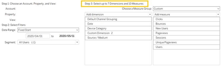 Common Problems when Connecting Google Analytics to Tableau