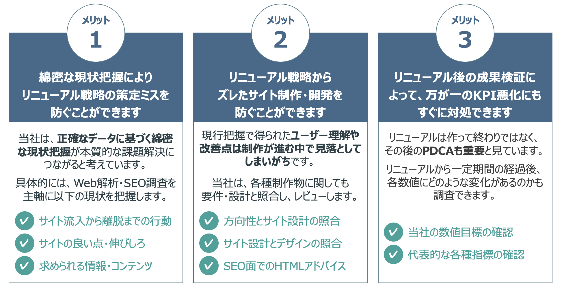 リニューアルサービスを利用するメリット